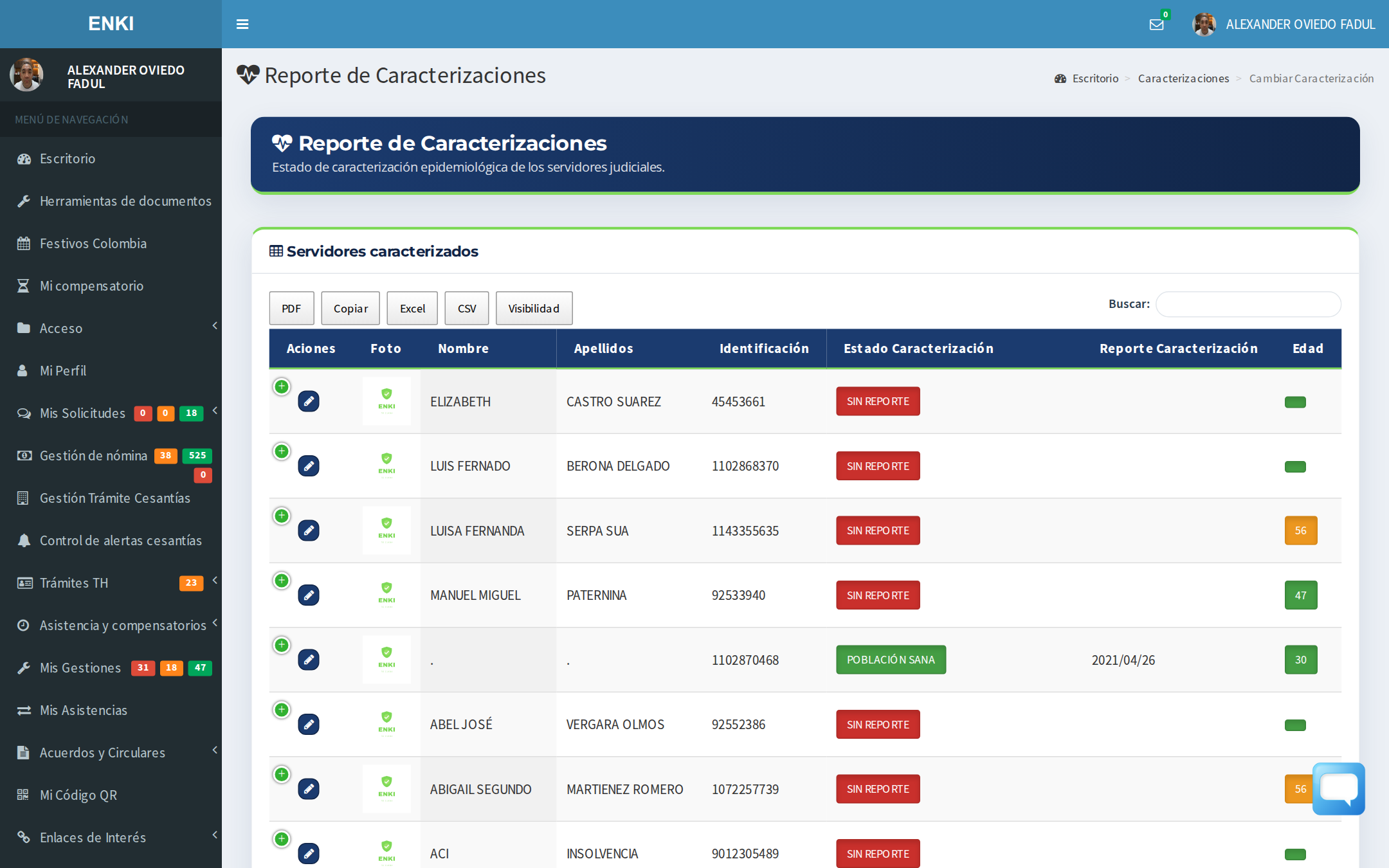 Caracterización de Sedes Judiciales